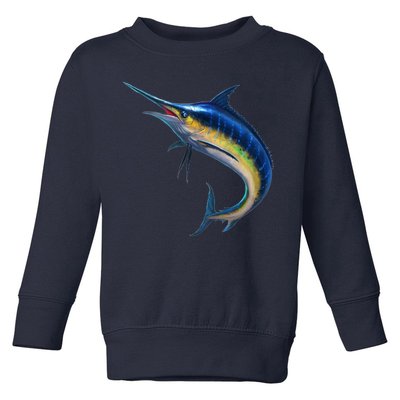 Leaping Blue Marlin Toddler Sweatshirt