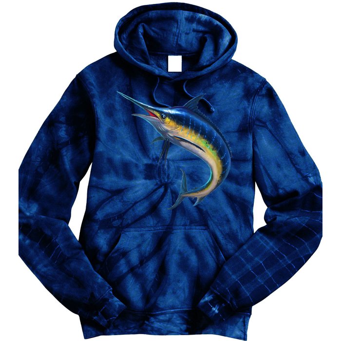 Leaping Blue Marlin Tie Dye Hoodie