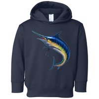 Leaping Blue Marlin Toddler Hoodie