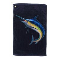 Leaping Blue Marlin Platinum Collection Golf Towel