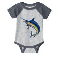 Leaping Blue Marlin Infant Baby Jersey Bodysuit