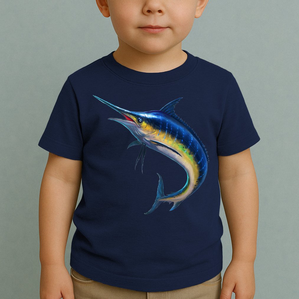 Leaping Blue Marlin Toddler T-Shirt