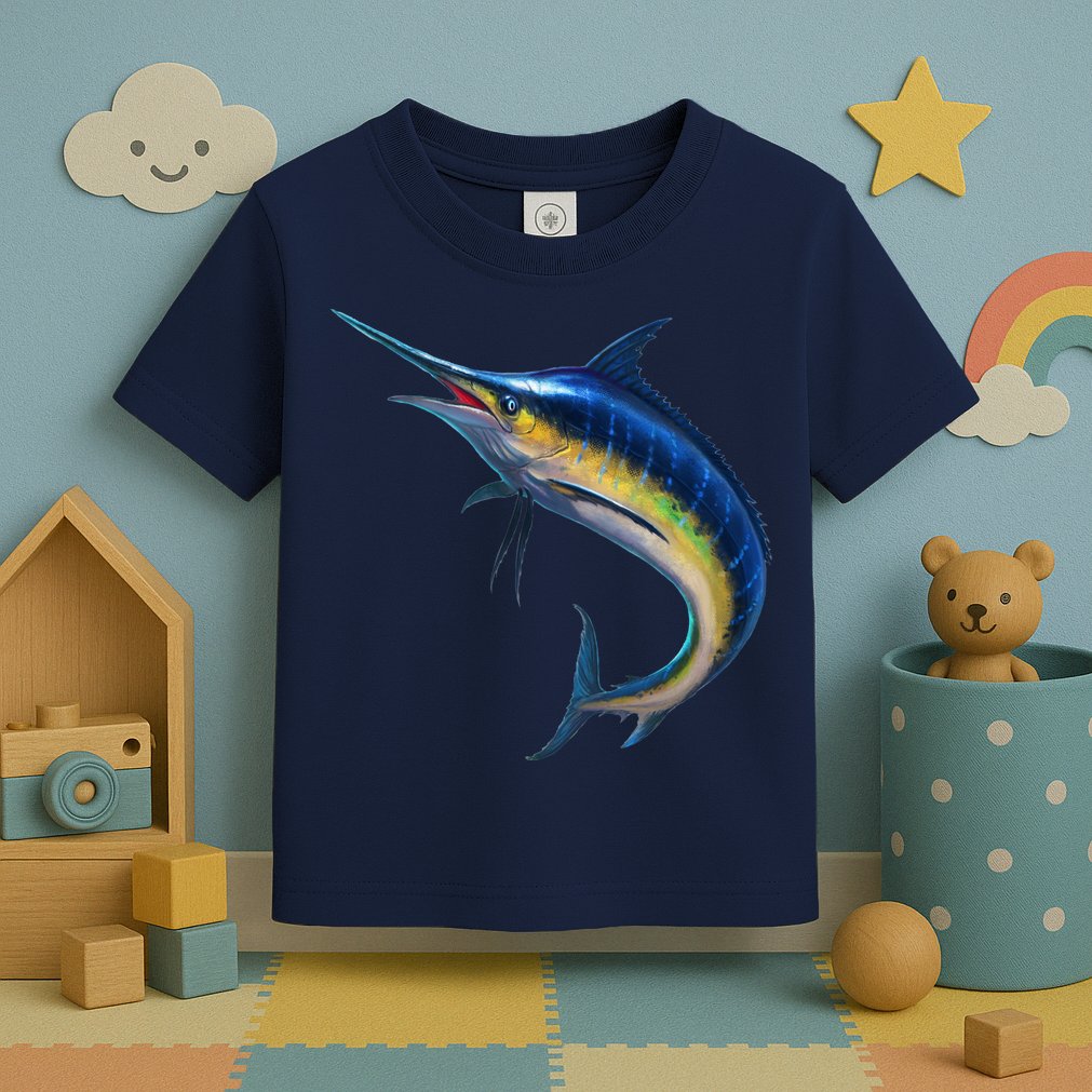 Leaping Blue Marlin Toddler T-Shirt