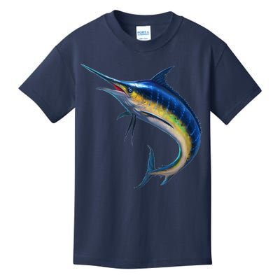 Leaping Blue Marlin Kids T-Shirt