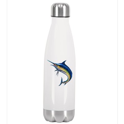 Leaping Blue Marlin Stainless Steel Insulated Water Bottle