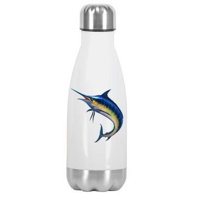 Leaping Blue Marlin Stainless Steel Insulated Water Bottle