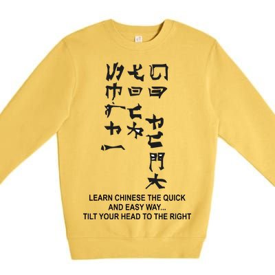 Learn To Read Chinese Premium Crewneck Sweatshirt