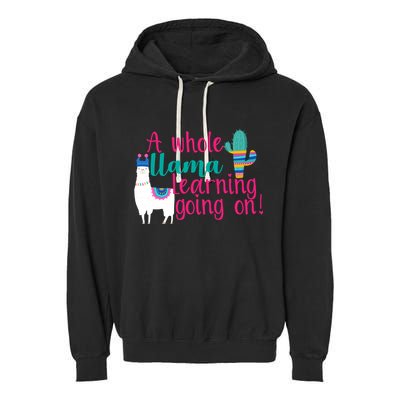 Learning Llama Garment-Dyed Fleece Hoodie