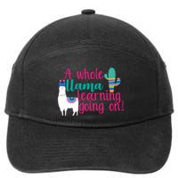 Learning Llama 7-Panel Snapback Hat