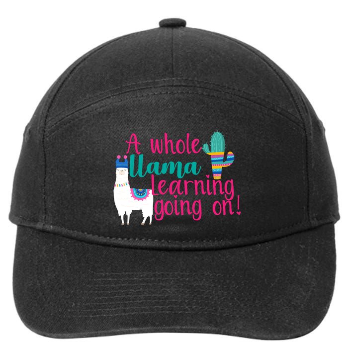 Learning Llama 7-Panel Snapback Hat
