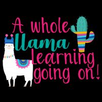 Learning Llama 7-Panel Snapback Hat