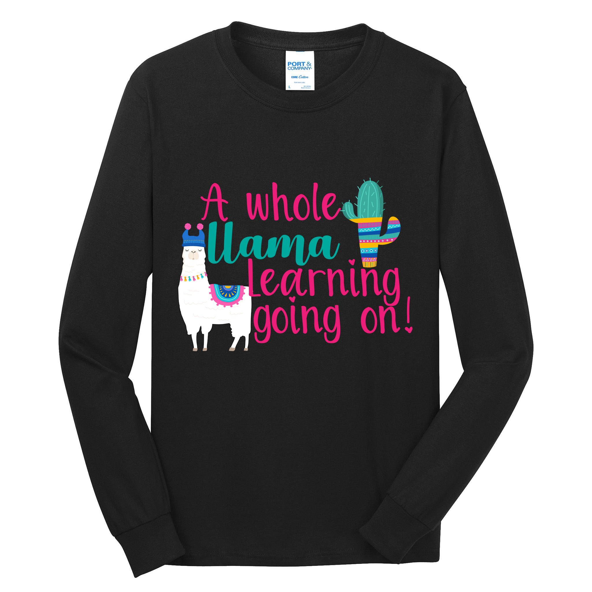 Learning Llama Tall Long Sleeve T-Shirt