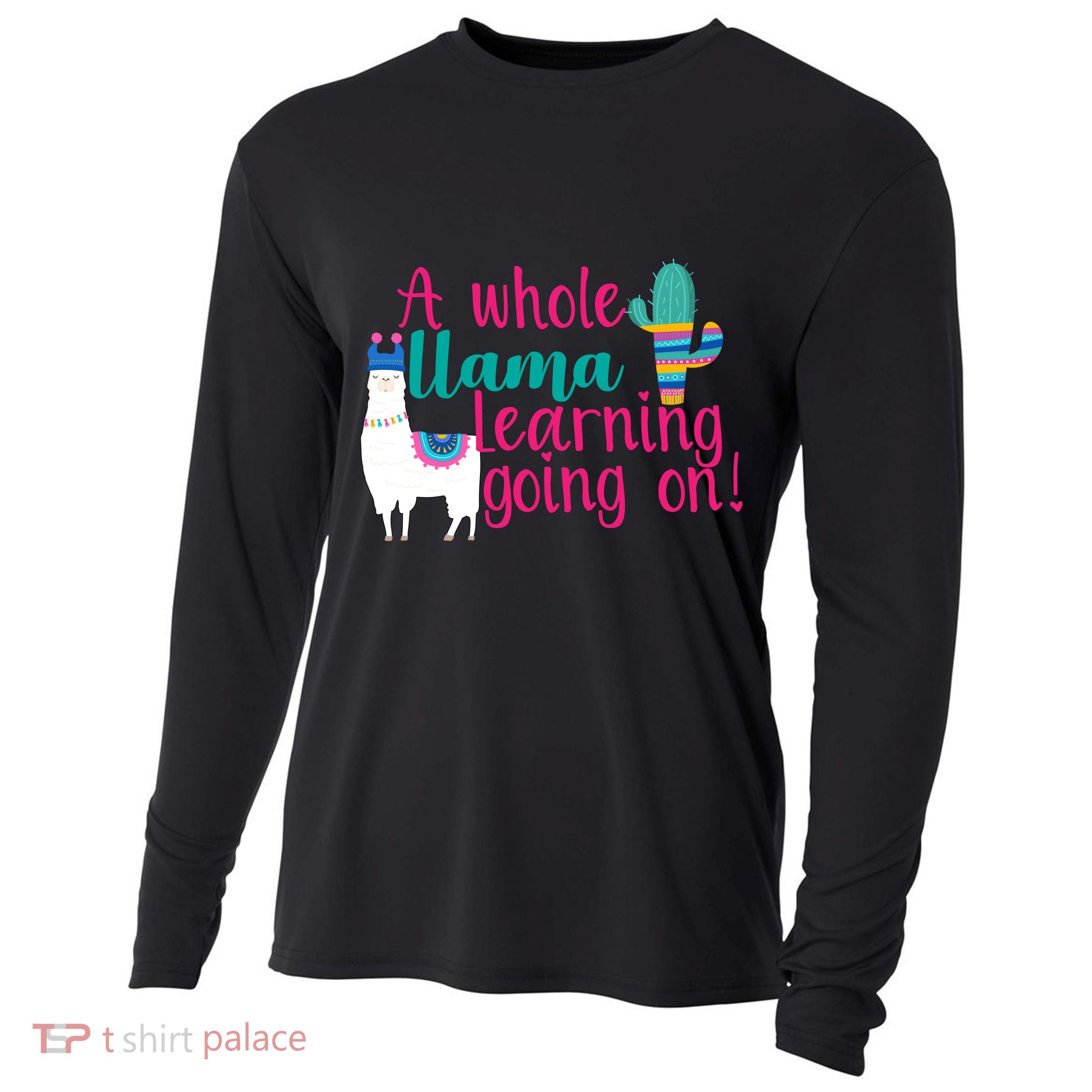 Learning Llama Cooling Performance Long Sleeve Crew