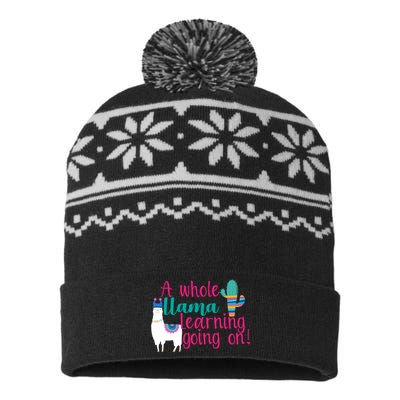 Learning Llama USA-Made Snowflake Beanie