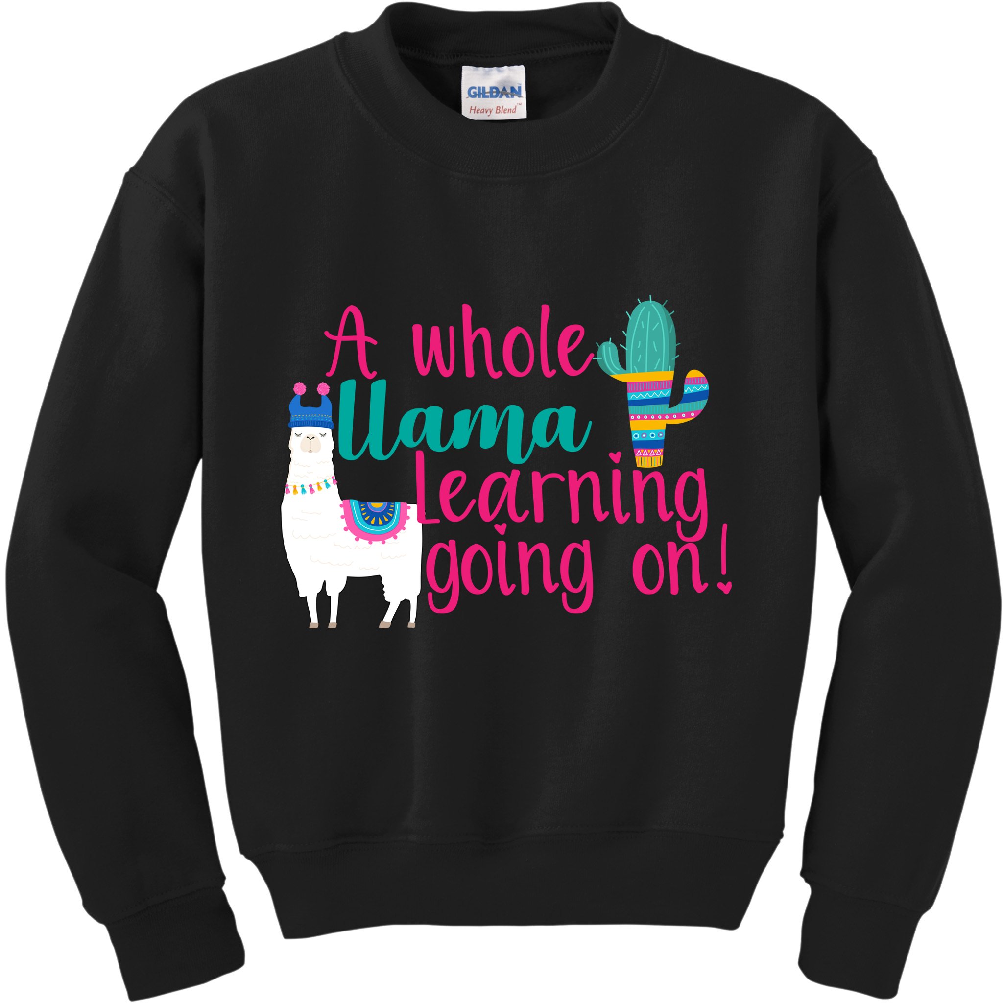 Learning Llama Kids Sweatshirt