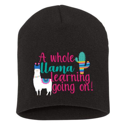 Learning Llama Short Acrylic Beanie