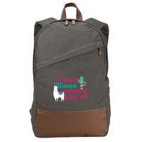 Learning Llama Cotton Canvas Backpack
