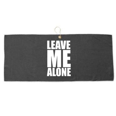 Leave Me Alone Large Microfiber Waffle Golf Towel