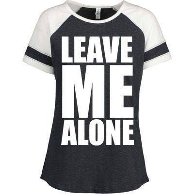 Leave Me Alone Enza Ladies Jersey Colorblock Tee