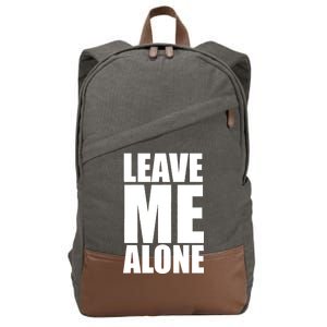 Leave Me Alone Cotton Canvas Backpack