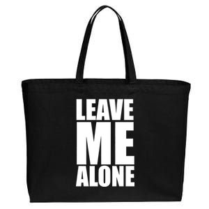 Leave Me Alone Cotton Canvas Jumbo Tote