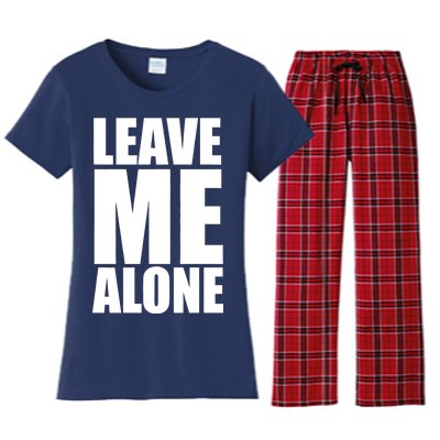 Leave Me Alone Women's Flannel Pajama Set