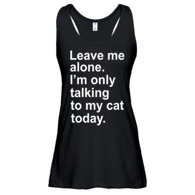 Leave Me Alone Talking To Cat Ladies Essential Flowy Tank