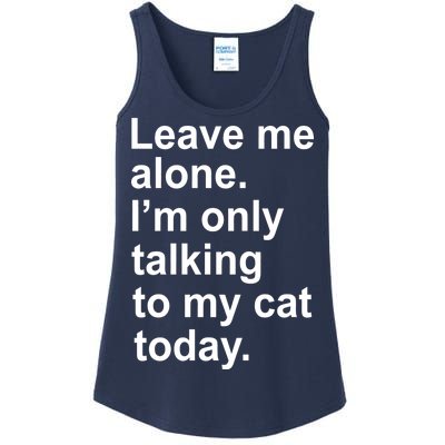 Leave Me Alone Talking To Cat Ladies Essential Tank