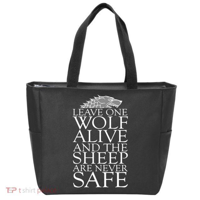 Leave One Wolf Alive And The Sheep Are Never Safe Zip Tote Bag