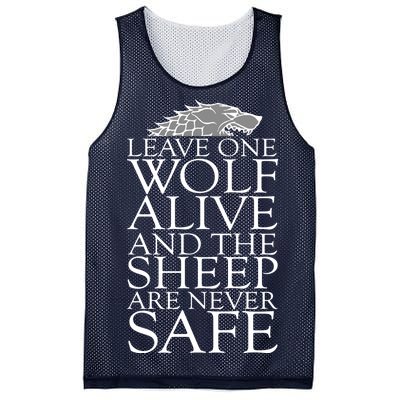 Leave One Wolf Alive And The Sheep Are Never Safe Mesh Reversible Basketball Jersey Tank