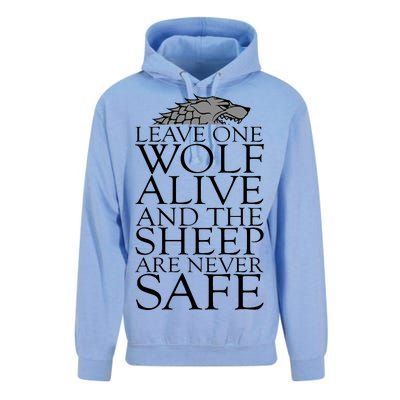 Leave One Wolf Alive And The Sheep Are Never Safe Unisex Surf Hoodie