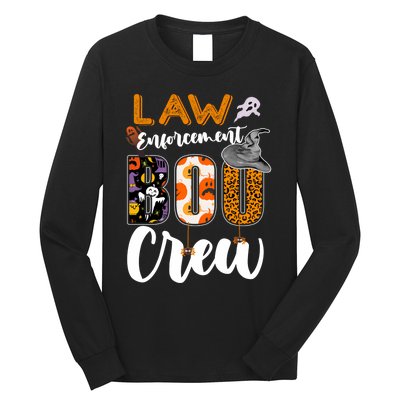 Law Enforcement Boo Crew Halloween Matching Officer Sweat Long Sleeve Shirt