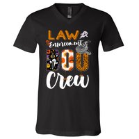 Law Enforcement Boo Crew Halloween Matching Officer Sweat V-Neck T-Shirt