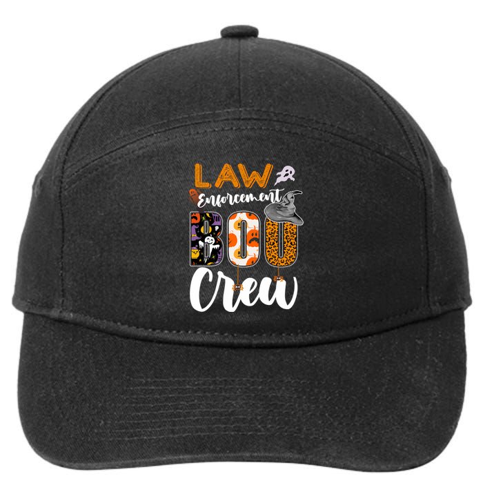 Law Enforcement Boo Crew Halloween Matching Officer Sweat 7-Panel Snapback Hat