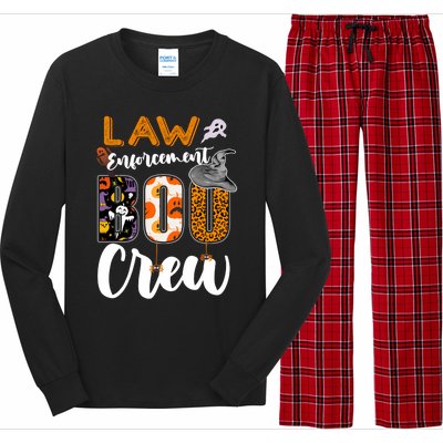 Law Enforcement Boo Crew Halloween Matching Officer Sweat Long Sleeve Pajama Set