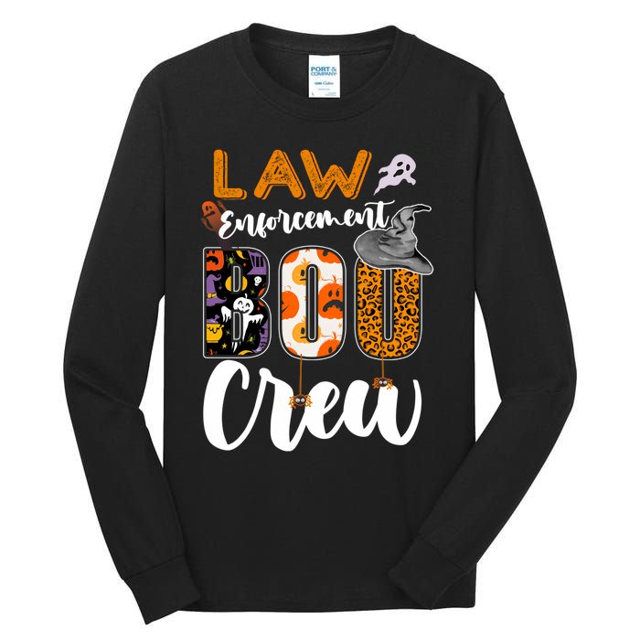 Law Enforcement Boo Crew Halloween Matching Officer Sweat Tall Long Sleeve T-Shirt