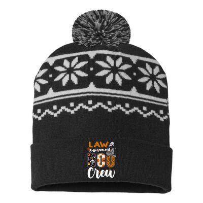 Law Enforcement Boo Crew Halloween Matching Officer Sweat USA-Made Snowflake Beanie