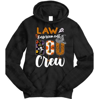 Law Enforcement Boo Crew Halloween Matching Officer Sweat Tie Dye Hoodie