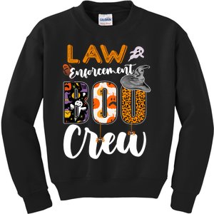 Law Enforcement Boo Crew Halloween Matching Officer Sweat Kids Sweatshirt