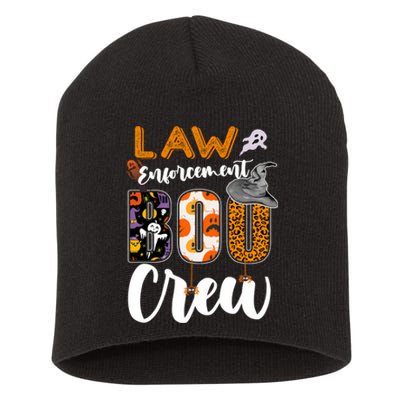 Law Enforcement Boo Crew Halloween Matching Officer Sweat Short Acrylic Beanie