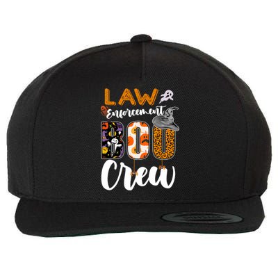 Law Enforcement Boo Crew Halloween Matching Officer Sweat Wool Snapback Cap