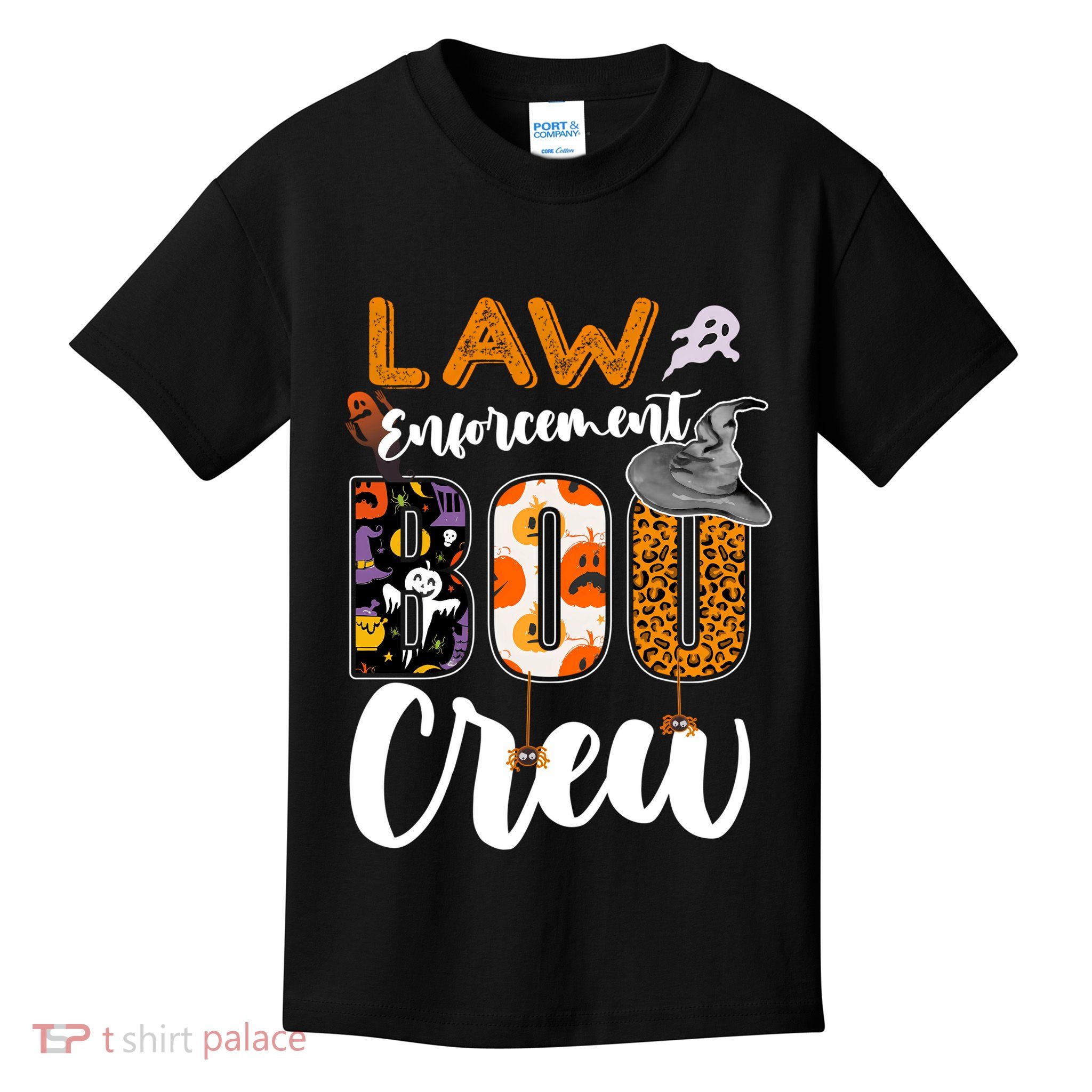 Law Enforcement Boo Crew Halloween Matching Officer Sweat Kids T-Shirt