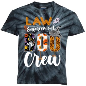 Law Enforcement Boo Crew Halloween Matching Officer Sweat Kids Tie-Dye T-Shirt