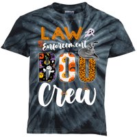 Law Enforcement Boo Crew Halloween Matching Officer Sweat Kids Tie-Dye T-Shirt