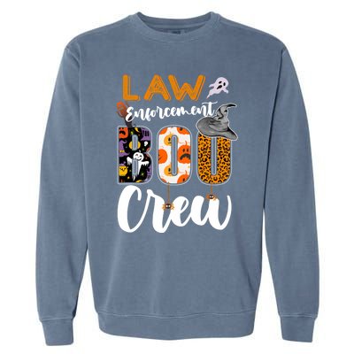 Law Enforcement Boo Crew Halloween Matching Officer Sweat Garment-Dyed Sweatshirt