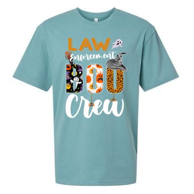 Law Enforcement Boo Crew Halloween Matching Officer Sweat Sueded Cloud Jersey T-Shirt