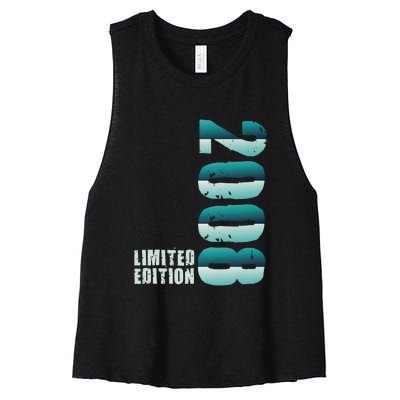 Limited Edition Birthday Made In 2008 Funny Gift Women's Racerback Cropped Tank