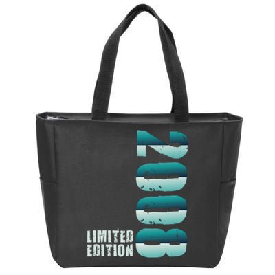 Limited Edition Birthday Made In 2008 Funny Gift Zip Tote Bag