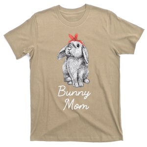 Lop Eared Bunny Rabbit Mom Drawing T-Shirt