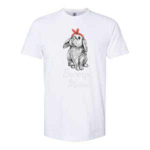 Lop Eared Bunny Rabbit Mom Drawing Softstyle CVC T-Shirt